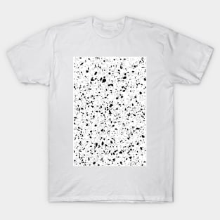 Black, White and Grey Speckles T-Shirt